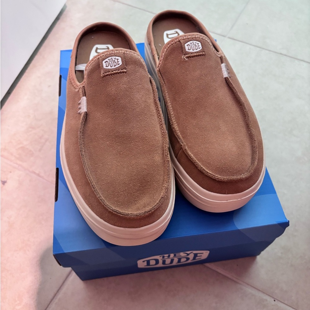 Hey Dude Slip-On Sneakers in Dusty Rose Taupe - Picture 3 of 4